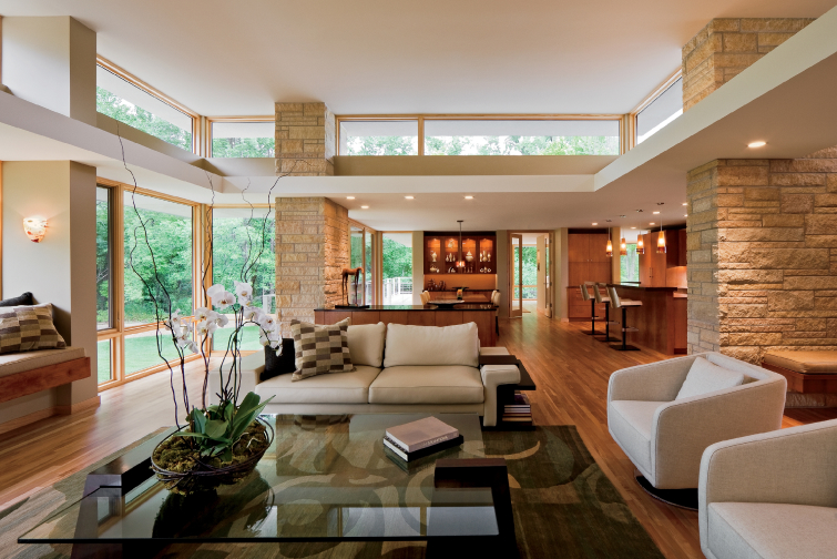 Warm Open Living Room Concept